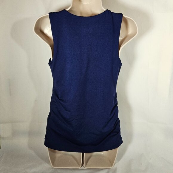 Athleta Blue Tank Top with Bra Insert Women's Size 36D Fitted - Picture 3 of 6